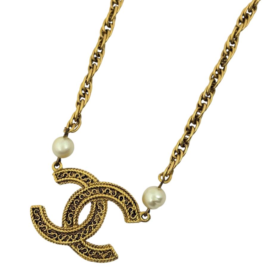 CHANEL（シャネル） ココマーク フェイクパール ネックレス チョーカー