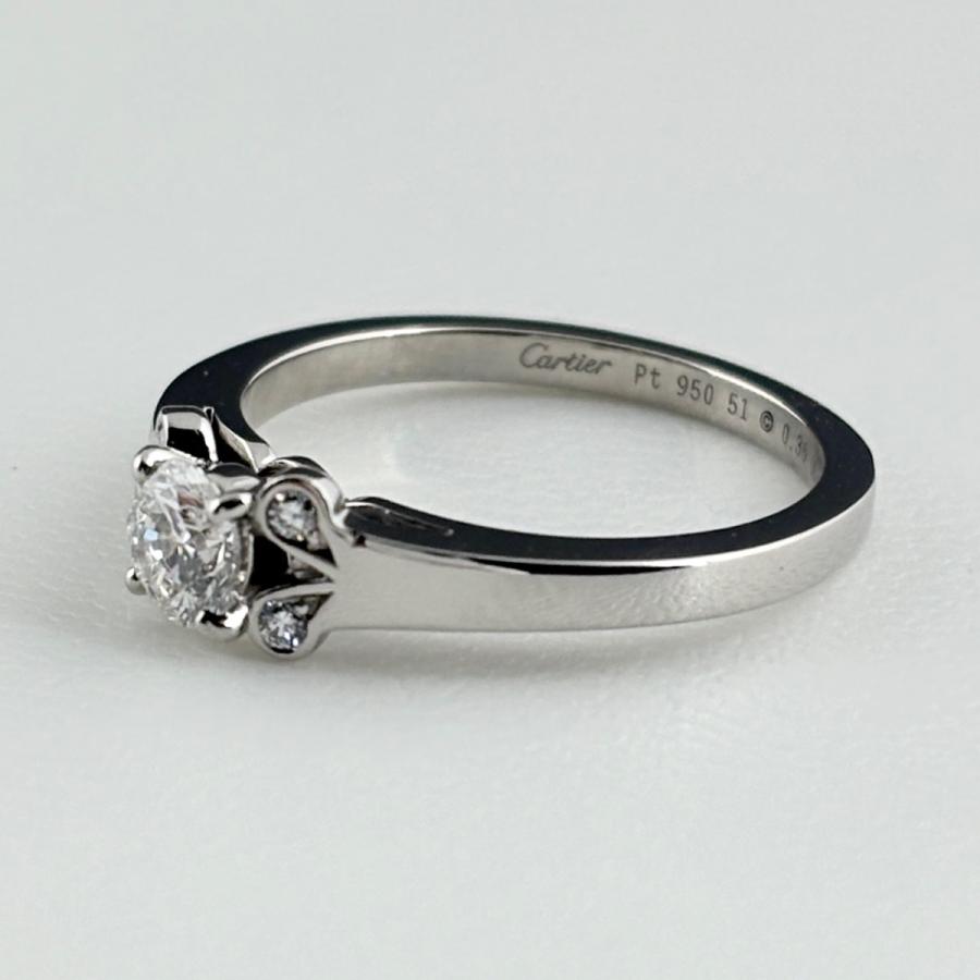 Cartier（カルティエ） バレリーナ リング プラチナ 指輪 ソリティア
