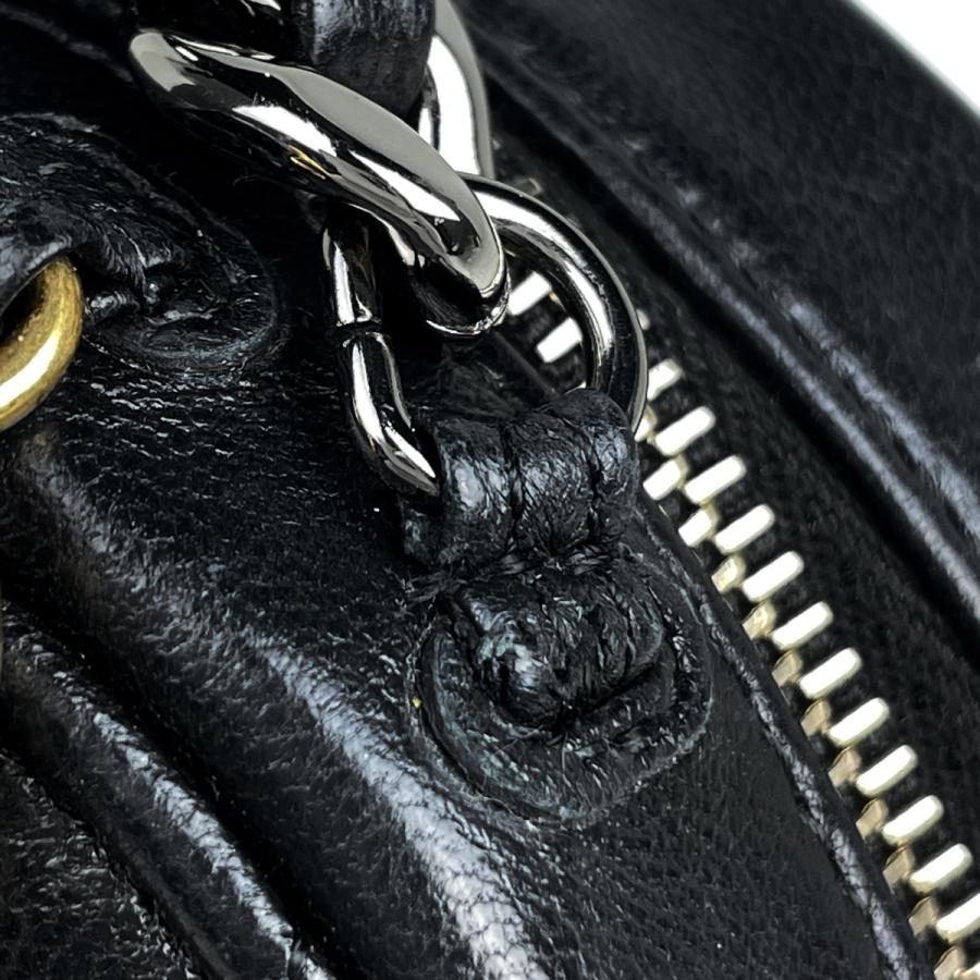 シャネル CHANEL シャネル19 チェーン ショルダーバッグ ミニ ラウンド ココマーク ショルダーバッグ レザー ブラック レディース 中古_7
