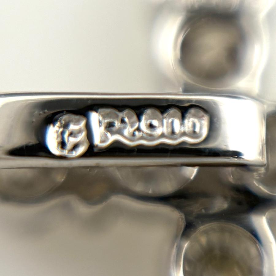 クロスモチーフ ペンダントトップ プラチナ メレダイヤ 十字架 ペンダントトップ Pt900 ダイヤモンド レディース 中古
