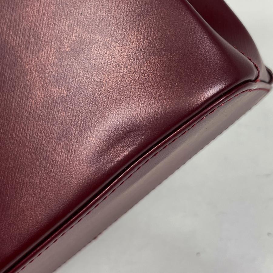 カルティエ CARTIER トリニティ ハンドバッグ 手提げ ハンドバッグ レザー ボルドー レディース 中古 在庫一掃_2