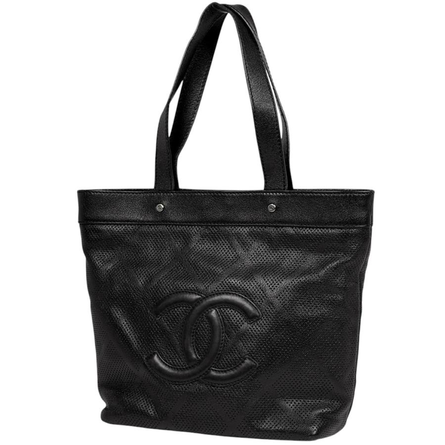 CHANEL（シャネル） ココマーク トートバッグ パンチング ハンドバッグ 