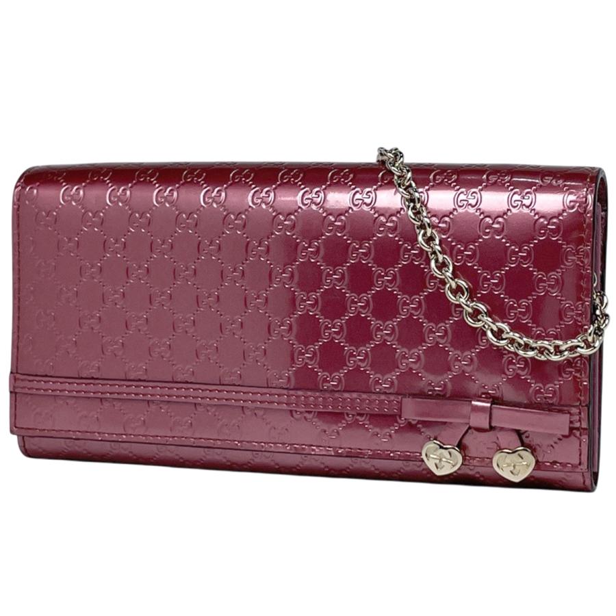 GUCCI（グッチ） マイクログッチシマ ラウンドファスナー 長財布 