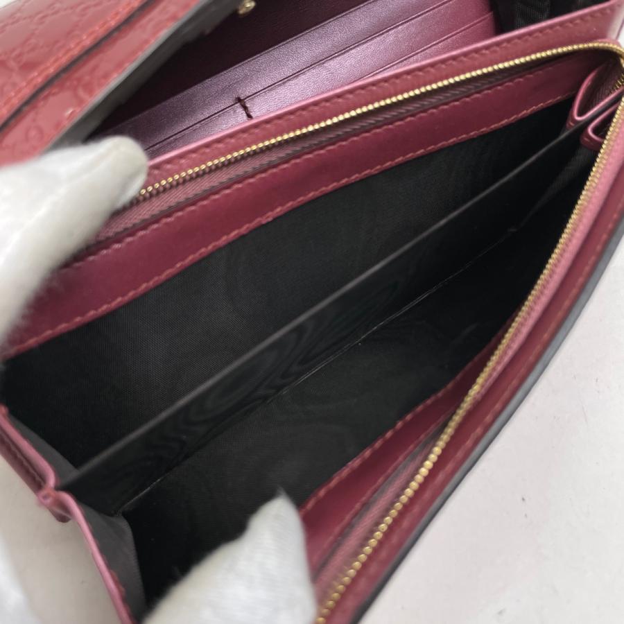 GUCCI（グッチ） マイクログッチシマ ラウンドファスナー 長財布 