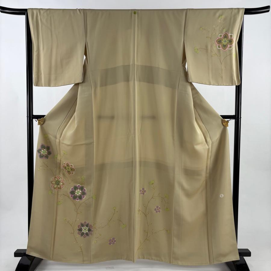 やまと 付下げ 身丈154.5cm 裄丈66cm 落款 枝花 霞 金彩 ぼかし 訪問着 身丈156cm 裄丈66cm M 袷 やまと 落款 辻が花 ぼかし ピンク