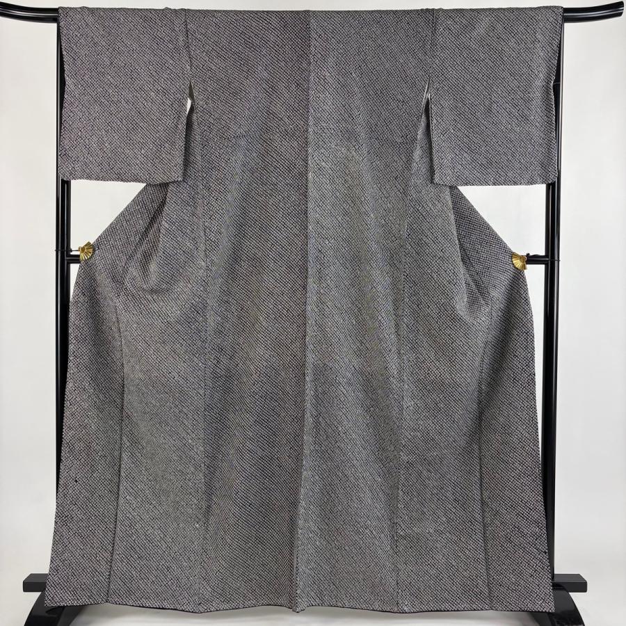 ★専用★美品 小紋 総絞り 黒 トールサイズ 身丈166cm 裄丈66cm 袷 美品 小紋 身丈163.5cm 裄丈67cm M 袷 幾何学模様 総絞り 黒 正絹 秀品