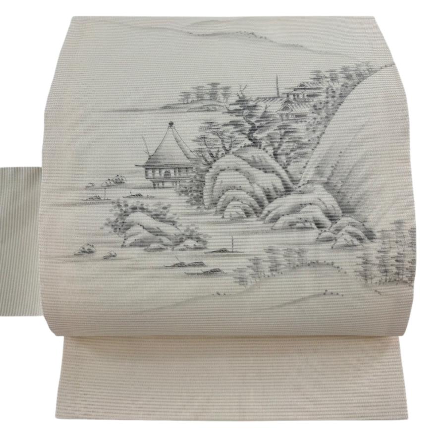 名古屋帯 秀品 正絹 【】 美品】 名古屋帯 秀品 夏帯 絽 八寸名古屋帯