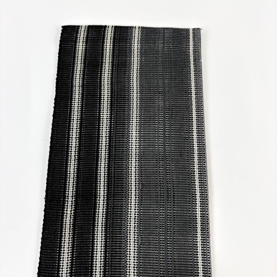 夏帯　名古屋帯　流線と菱　八寸　正絹 美品 名古屋帯 名品 夏帯 八寸名古屋帯 縞 菱 銀通し 黒灰 正絹 中古