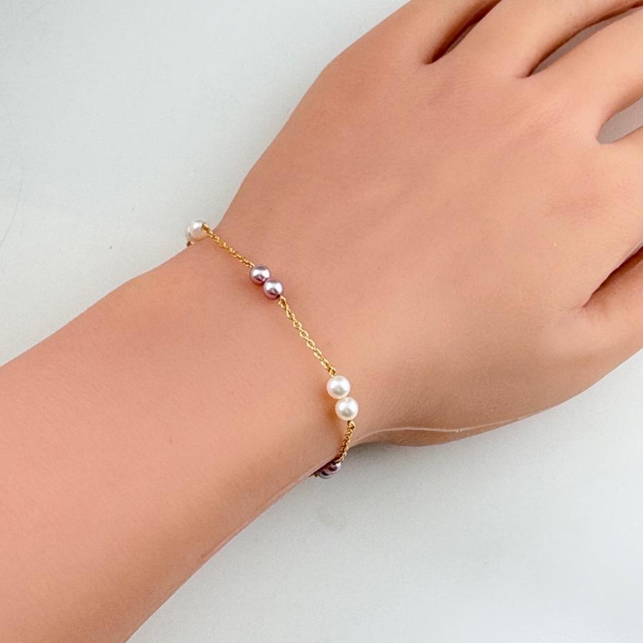 TASAKI 田崎 タサキ K18 真珠 ブレスレット パール ゴールド タサキ TASAKI パール YG イエローゴールド 腕輪 真珠 ブレスレット