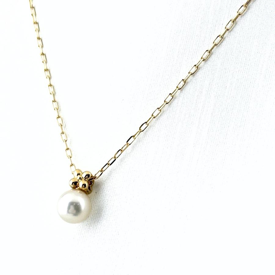 MIKIMOTO（ミキモト） パール デザインネックレス YG イエローゴールド