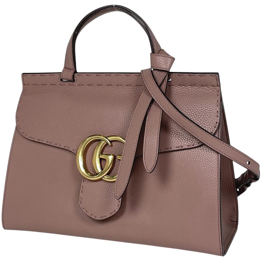 GUCCI（グッチ） GGマーモント 2WAY ショルダーバッグ ダブルG 