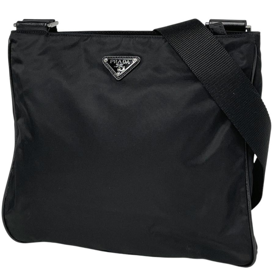 PRADA（プラダ） ロゴプレート ショルダーバッグ 斜め掛け ショルダー