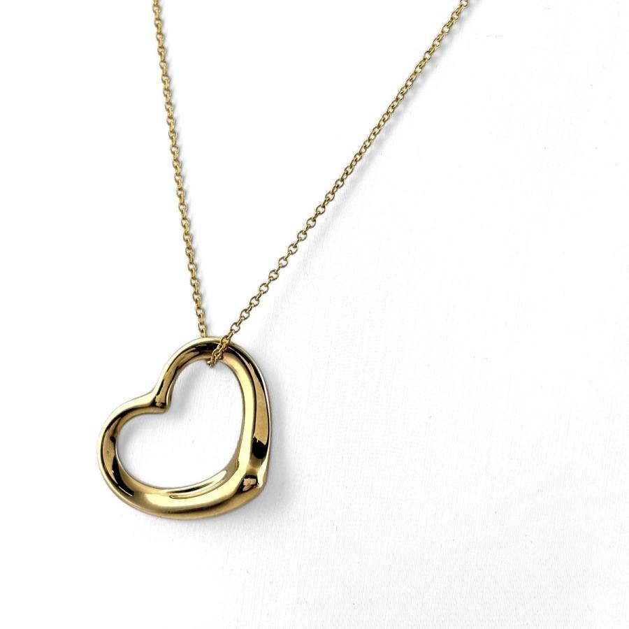 TIFFANY&Co.（ティファニー） オープンハート ネックレス YG イエロー