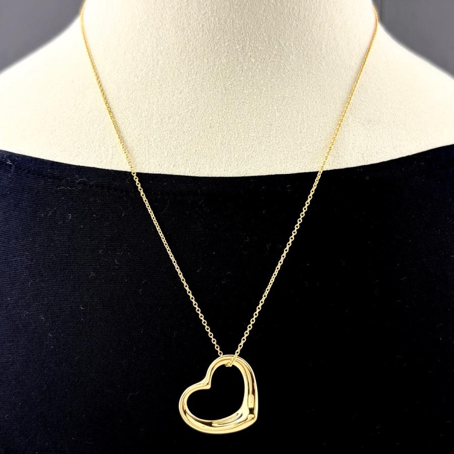 TIFFANY&Co.（ティファニー） オープンハート ネックレス YG イエロー
