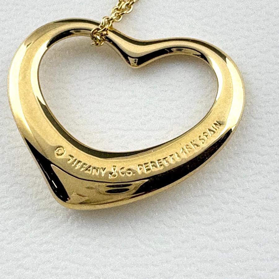 TIFFANY&Co.（ティファニー） オープンハート ネックレス YG イエロー