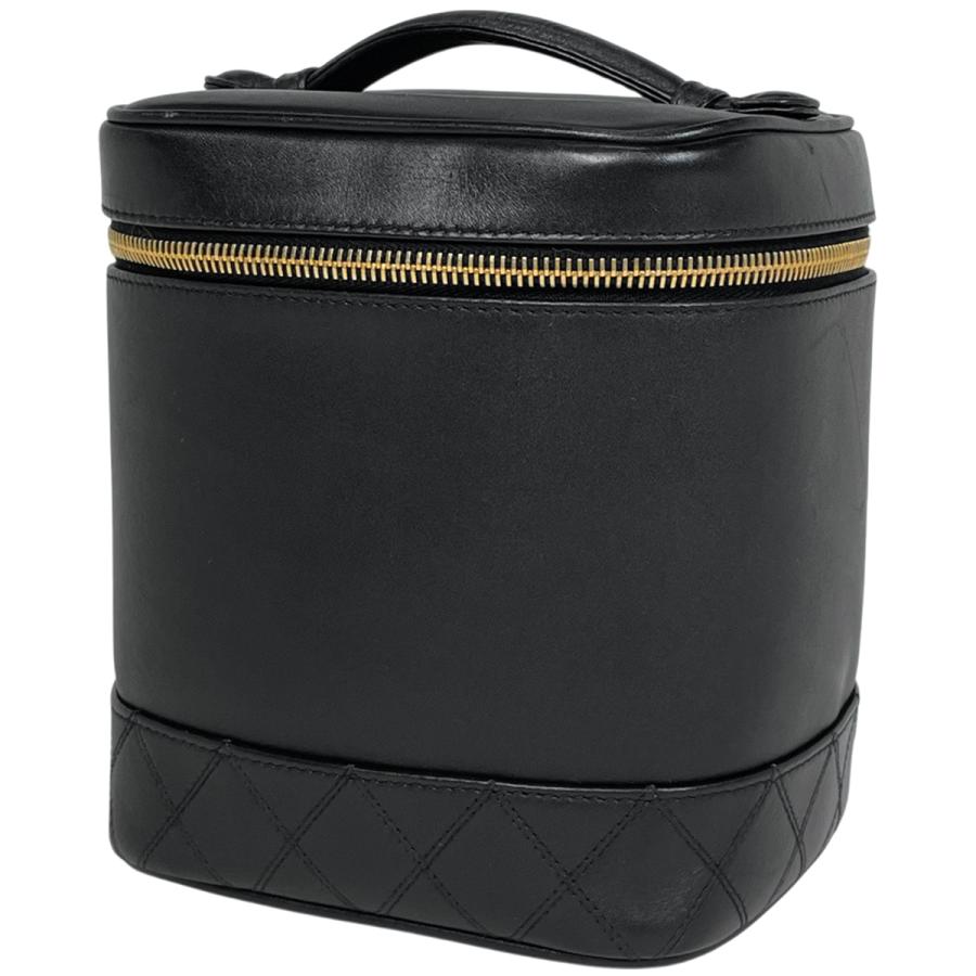 ⭐️美品⭐️CHANEL ビコローレ バニティ ハンドバッグ ブラック レザー CHANEL（シャネル） ココマーク バニティバッグ メイク 小物