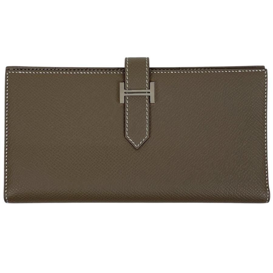 赤字価格❗️HERMES ベアン スフレ エプソン　エトゥープ　二つ折り正規品 赤字価格❗️HERMES ベアン スフレ エプソン エトゥープ 二つ折り正規品