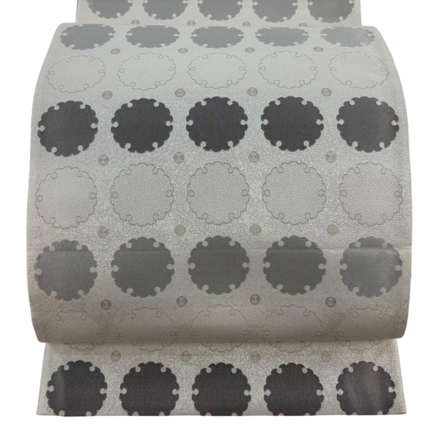 ユ119未着用袋帯 全通柄 本場筑前博多織 纹 正絹 証紙付き美品 ユ119未着用袋帯 全通柄 本場筑前博多織 纹 正絹 証紙付き美品 楽天