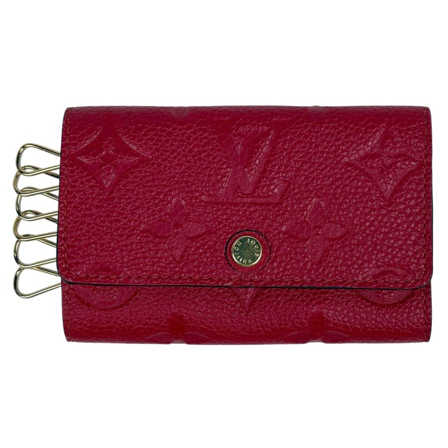 ルイヴィトン ミュルティクレ6 モノグラム アンプラント キーケース 赤 レッド LOUIS VUITTON（ルイ・ヴィトン） ミュルティクレ 6 キーフック 鍵入れ