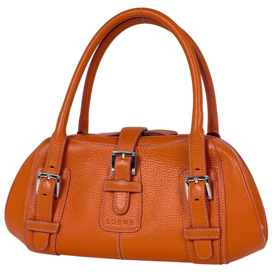 美品 LOEWE ロエベ センダ ハンドバッグ ワンショルダー レザー ブラウン LOEWE（ロエベ） センダ ハンドバッグ ロゴ ハンドバッグ レザー