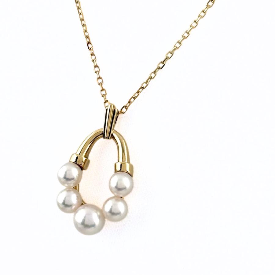 MIKIMOTO（ミキモト） パール デザインネックレス YG イエローゴールド