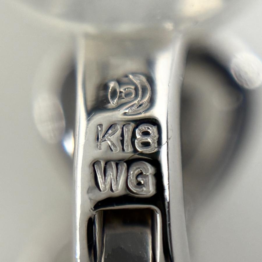 タサキ TASAKI ハートモチーフ デザインイヤリング WG ホワイト 