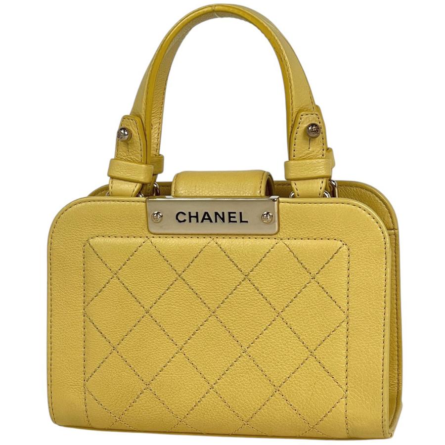 CHANEL（シャネル） ロゴ ハンドバッグ ミニ ハンドバッグ レザー  