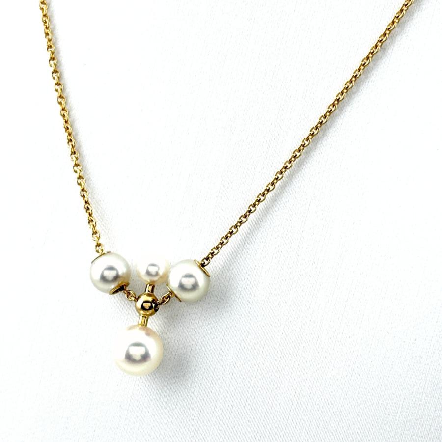 MIKIMOTO（ミキモト） パール デザインネックレス YG イエロー