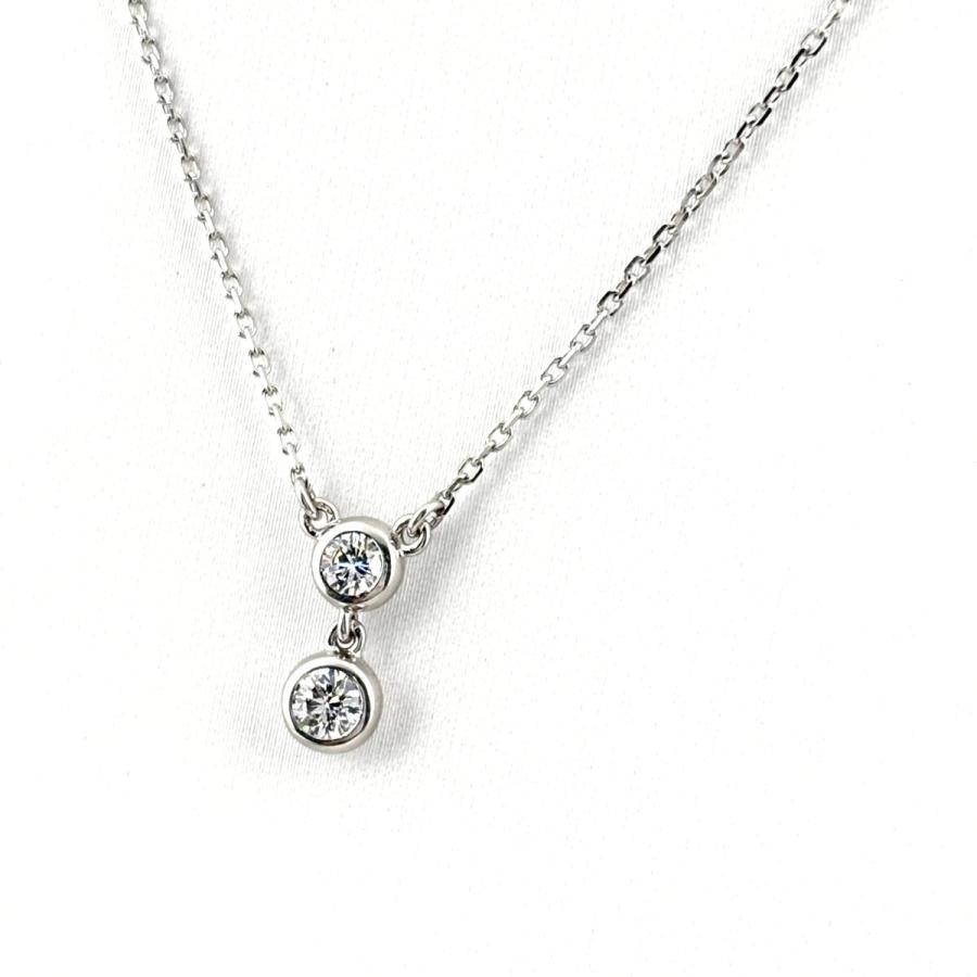 MIKIMOTO（ミキモト） メレダイヤ デザインネックレス WG ホワイト 