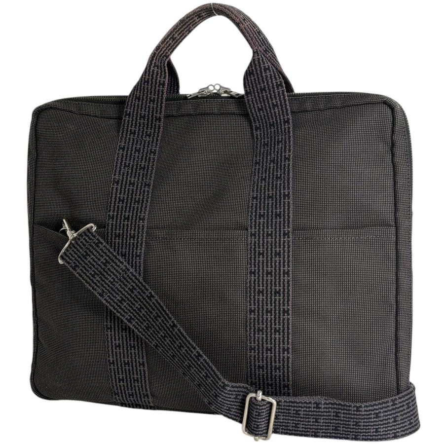 エルメス エール MM キャンバス グレー ビジネスバッグ ブリーフケース HERMES（エルメス） エールライン ビジネスバッグ ブリーフケース