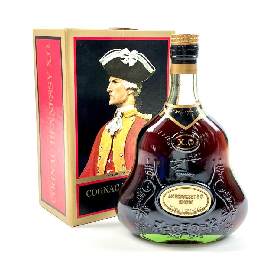 未開封　JAS Hennessy X.O. コニャック 金キャップグリーンボトル ヘネシー Hennessy ジャズ XO 金キャップ グリーンボトル 700ml