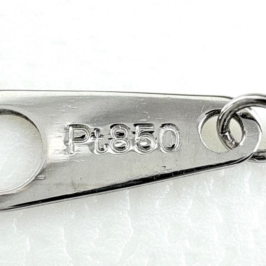 メレダイヤ デザインネックレス プラチナ ペンダント ネックレス Pt900 Pt850 ダイヤモンド レディース 中古