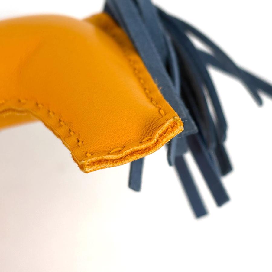 HERMES（エルメス） ロデオMM バッグチャーム レザー イエロー