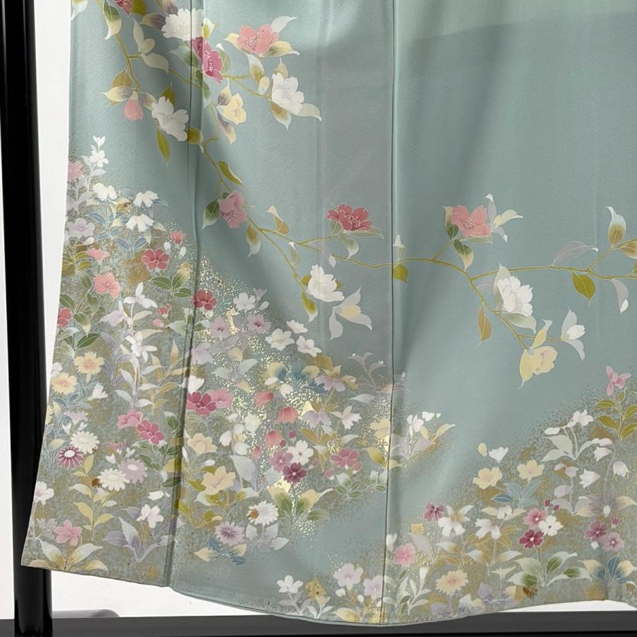 訪問着 身丈153cm 裄丈62cm 正絹 秀品 【中古】 訪問着 身丈153cm 裄