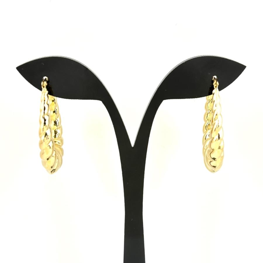 UNOAERRE（ウノアエレ） デザインピアス YG イエローゴールド ピアス