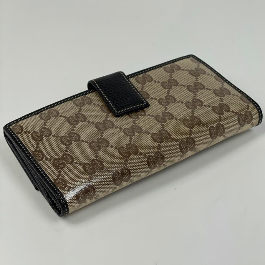 GUCCI（グッチ） GUCCI GG柄 二つ折り 長財布 GGクリスタル 札入れ 