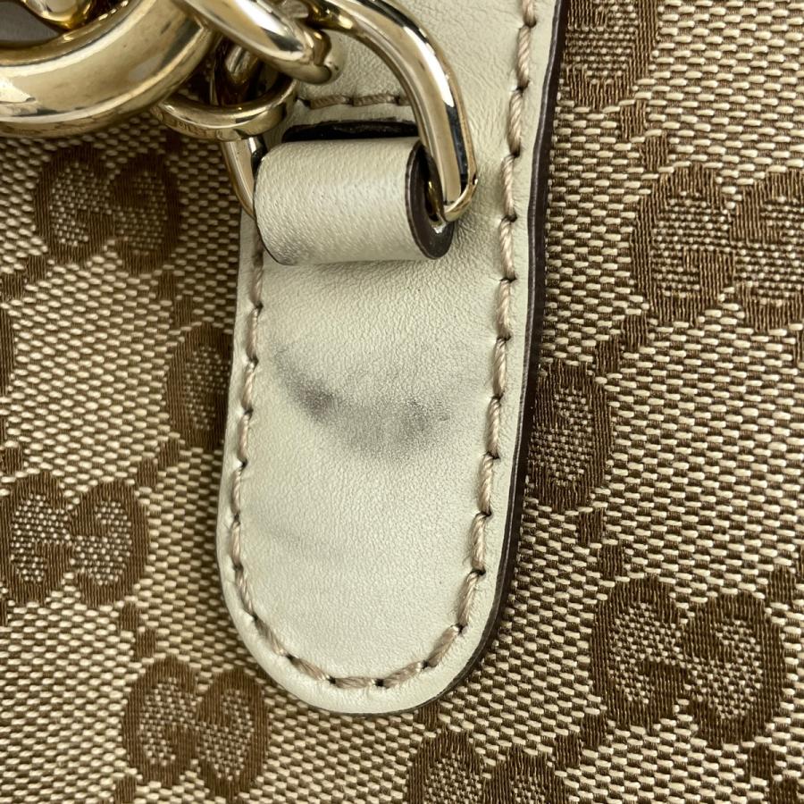GUCCI（グッチ） ハートビット トートバッグ GGキャンバス ベージュ