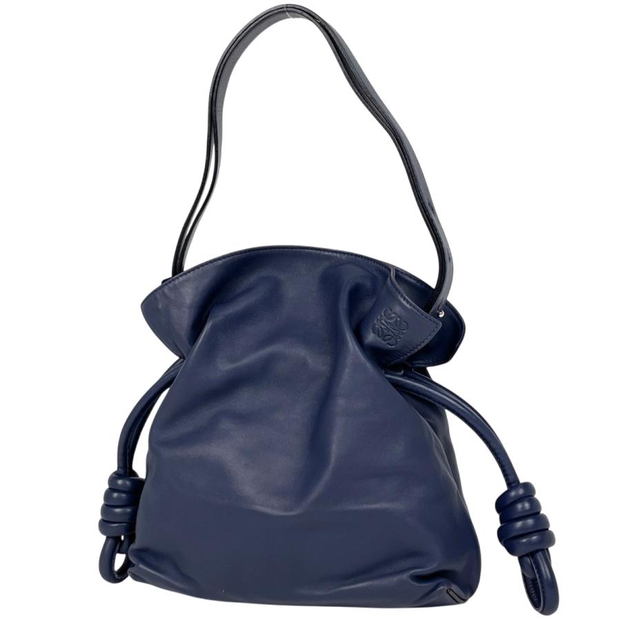 【良品】LOEWE ロエベ　アナグラム　巾着ショルダーバッグ　フラメンコ LOEWE（ロエベ） アナグラム ショルダーバッグ フラメンコ 巾着型
