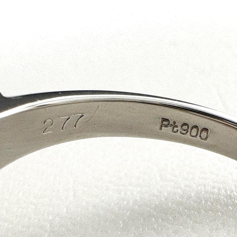 スタールビー デザインリング プラチナ 指輪 メレダイヤ リング 18号 Pt900 スタールビー ダイヤモンド メンズ 中古