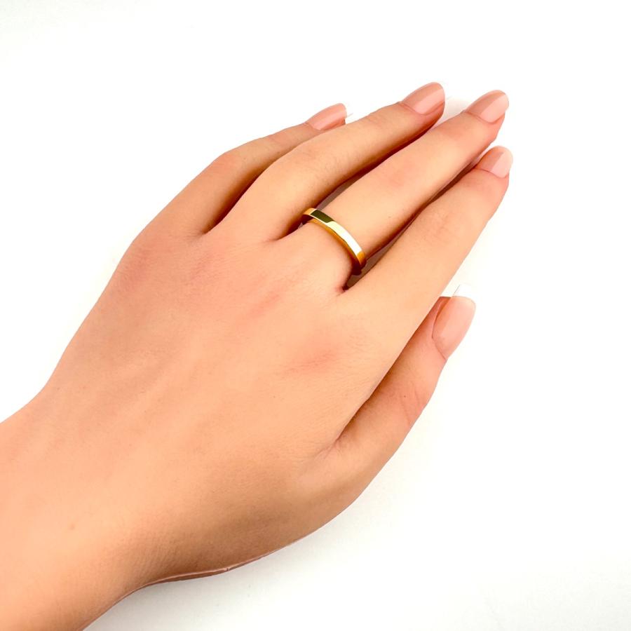 【美品】Tiffany & Co. ロックリング 8号 イエローゴールド TIFFANY&Co.（ティファニー） ロックリング ブランドオフ TIFFANY＆CO