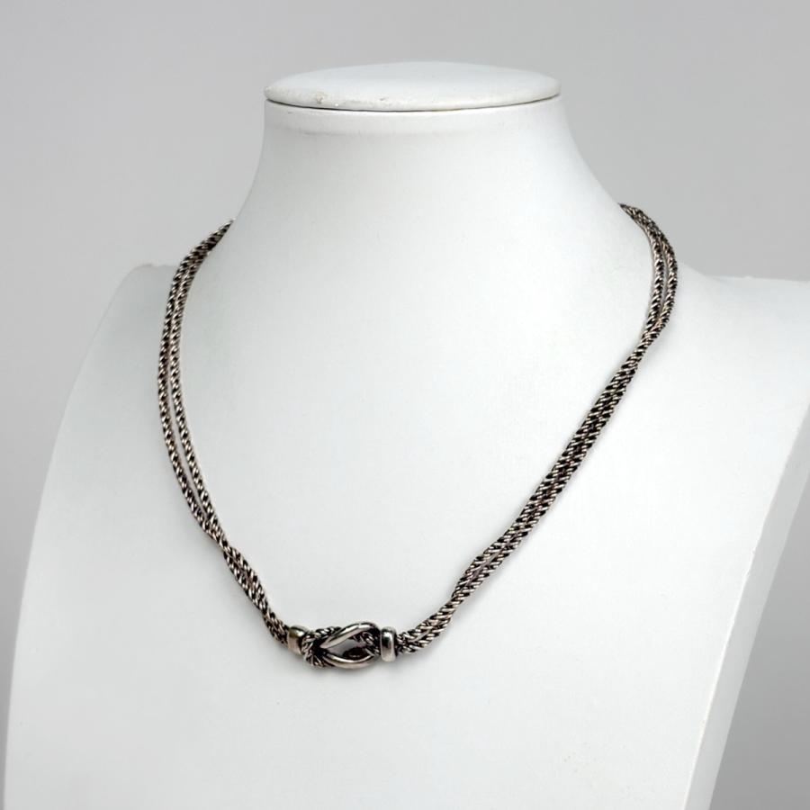 k*様 TIFFANY ダブルロープ センターノットネックレス TIFFANY&Co.（ティファニー） ダブルロープ ネックレス センターノット