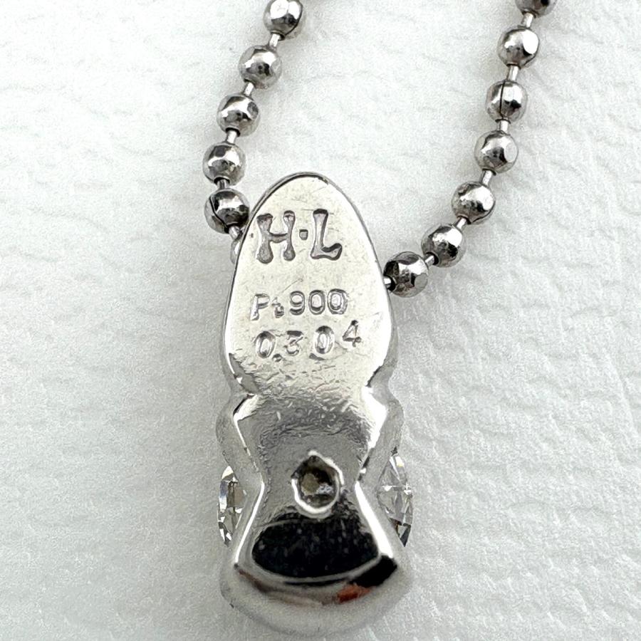 ダイヤモンド デザインネックレス プラチナ ペンダント ネックレス Pt900 Pt850 ダイヤモンド レディース 中古