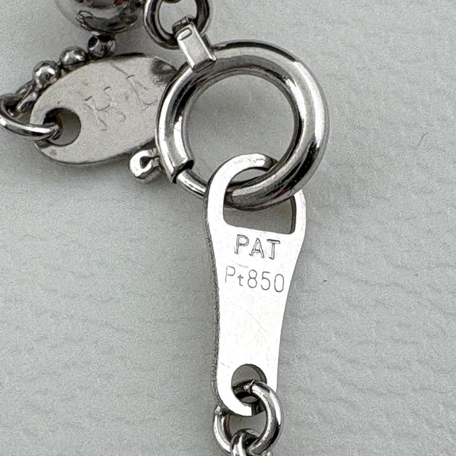 ダイヤモンド デザインネックレス プラチナ ペンダント ネックレス Pt900 Pt850 ダイヤモンド レディース 中古