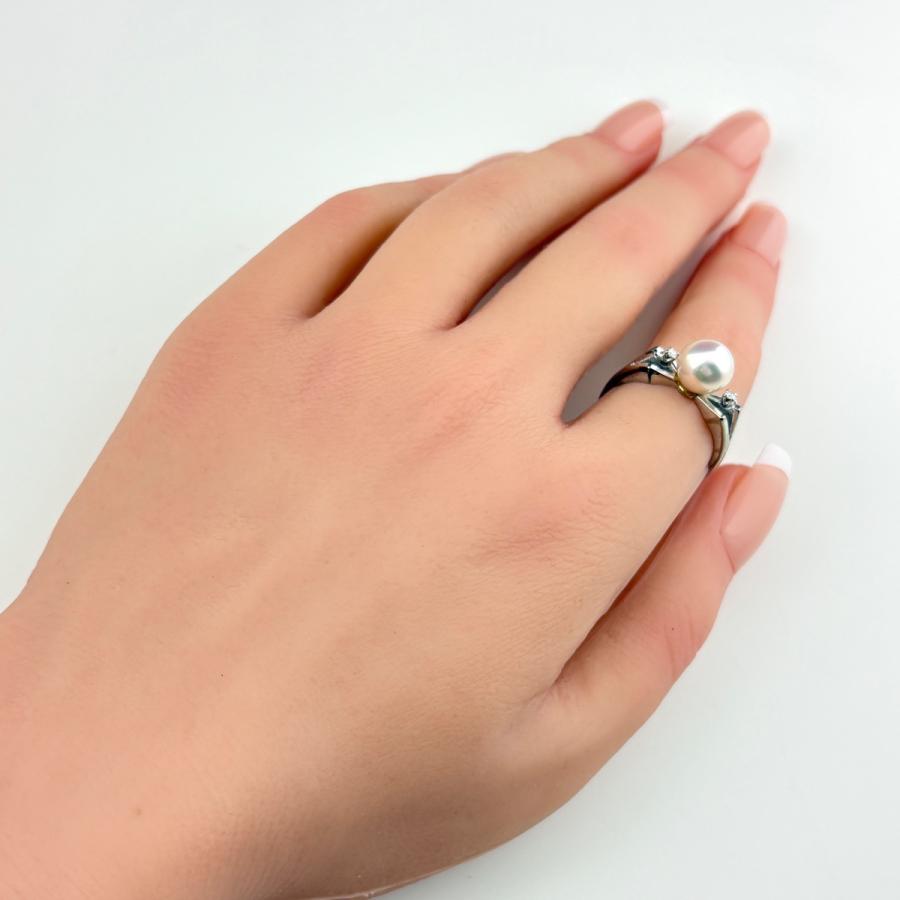 MIKIMOTO（ミキモト） パール デザインリング WG ホワイトゴールド