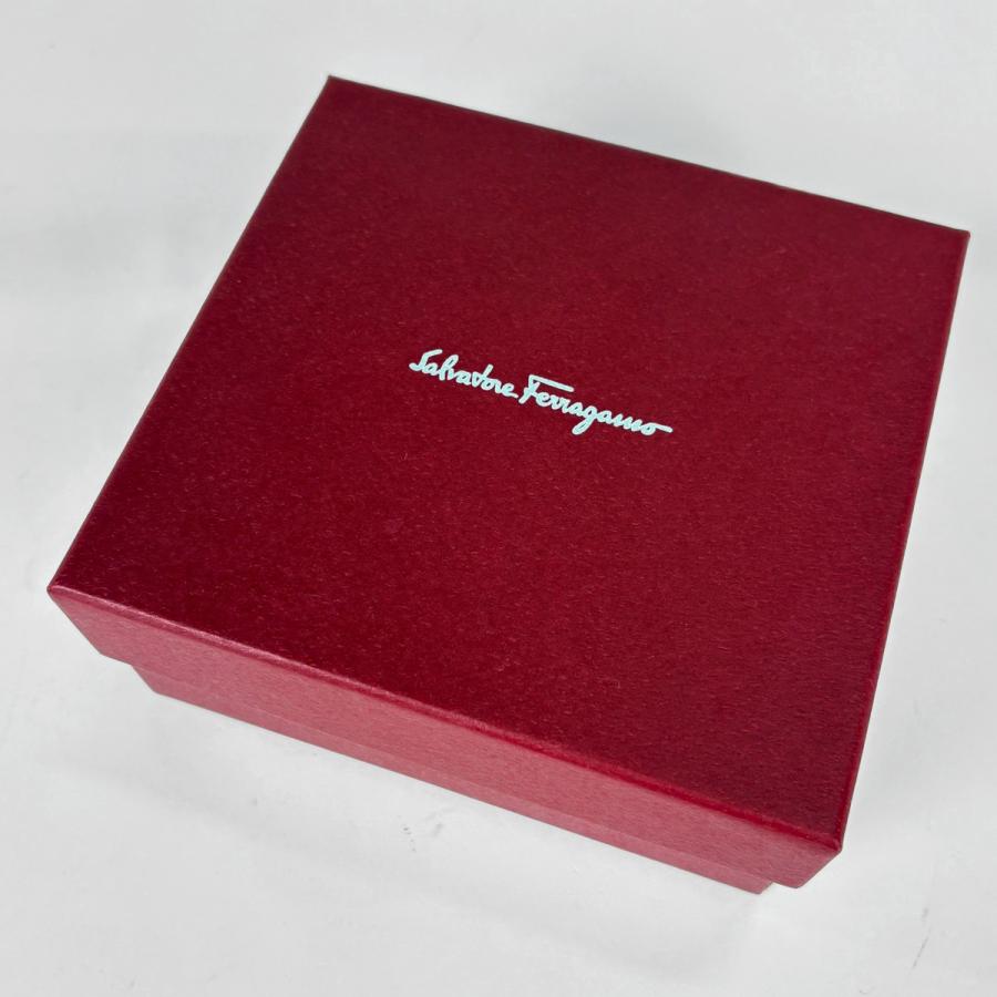 サルヴァトーレフェラガモ Salvatore Ferragamo ガンチーニ カードケース カード入れ 小銭入れ カードケース レザー グリーン レディース 中古_7