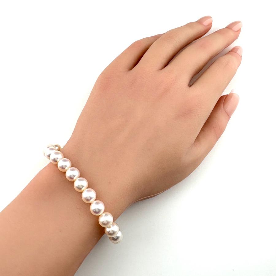 パール デザインネックレス WG ホワイトゴールド 真珠 ブレスレット 2WAY ネックレス K14 WG パール レディース 中古_5