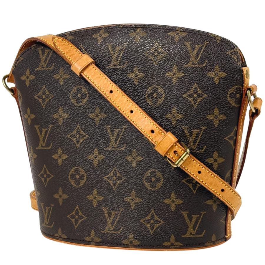 ルイ・ヴィトン LOUIS VUITTON バッグ モノグラム レディース ブランド ショルダーバッグ ドルーオ M51290 ブラウン 斜め掛け おしゃれ 【中古】 LOUIS VUITTON（ルイ・ヴィトン） ドルーオ 斜め掛け ショルダーバッグ