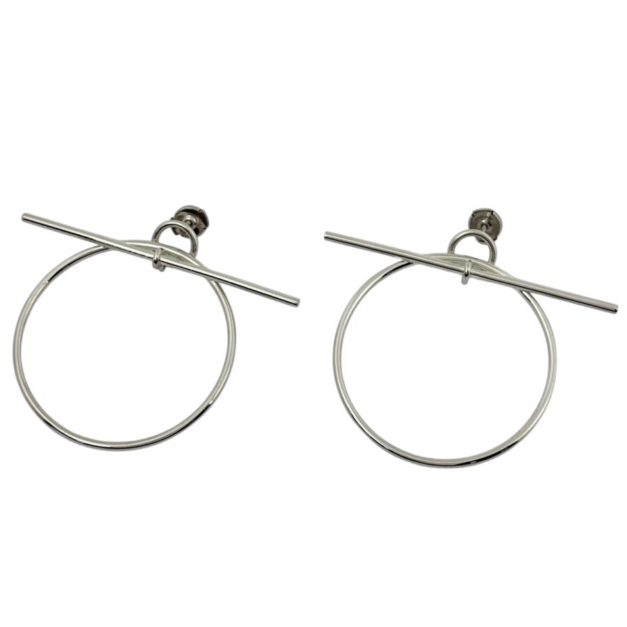 新品未使用　HERMES エルメス　シルバーフープピアス　ループ　MM HERMES（エルメス） ループMM フープ ピアス シルバー925 シルバー