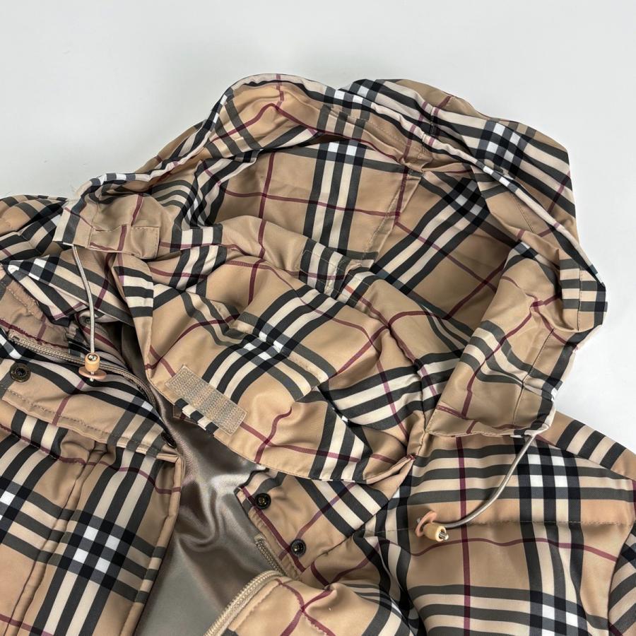 BURBERRY（バーバリー） ショート ダウンジャケット チェック柄 フード 