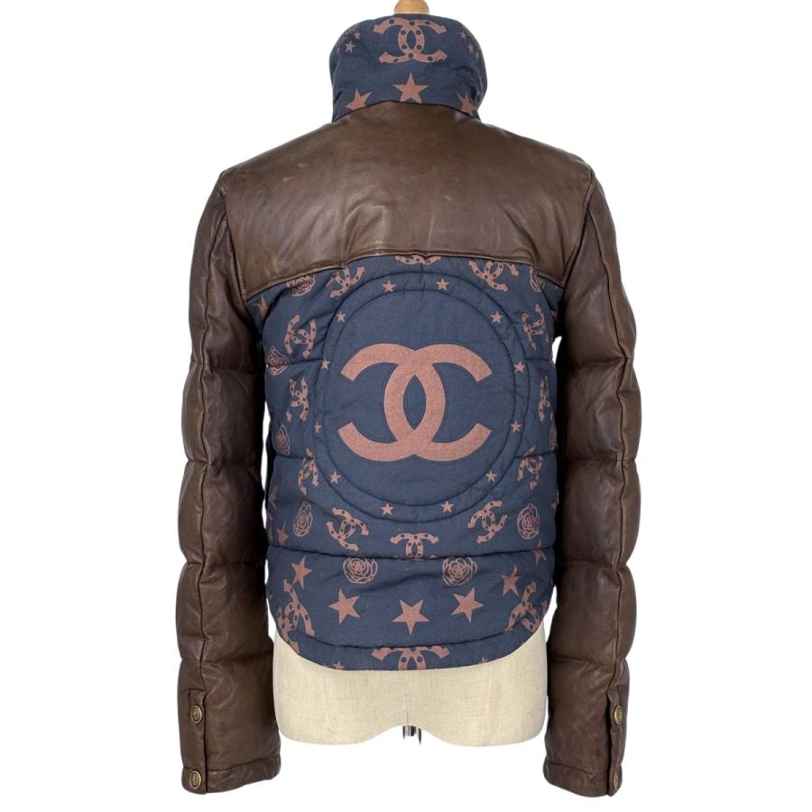 シャネル CHANEL ココマーク ダウンジャケット 2014パリダラスコレクション アウター ダウンジャケット ブラウン レディース 中古 在庫一掃_2